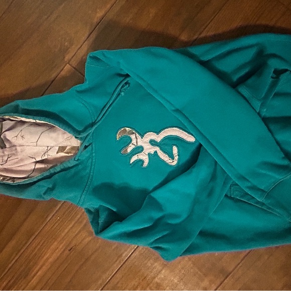 Browning Teal Hoodie Real tree - Picture 2 of 4